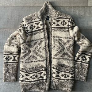 Abercrombie & Fitch Wool Knit Jacket  Full Zip - Size S